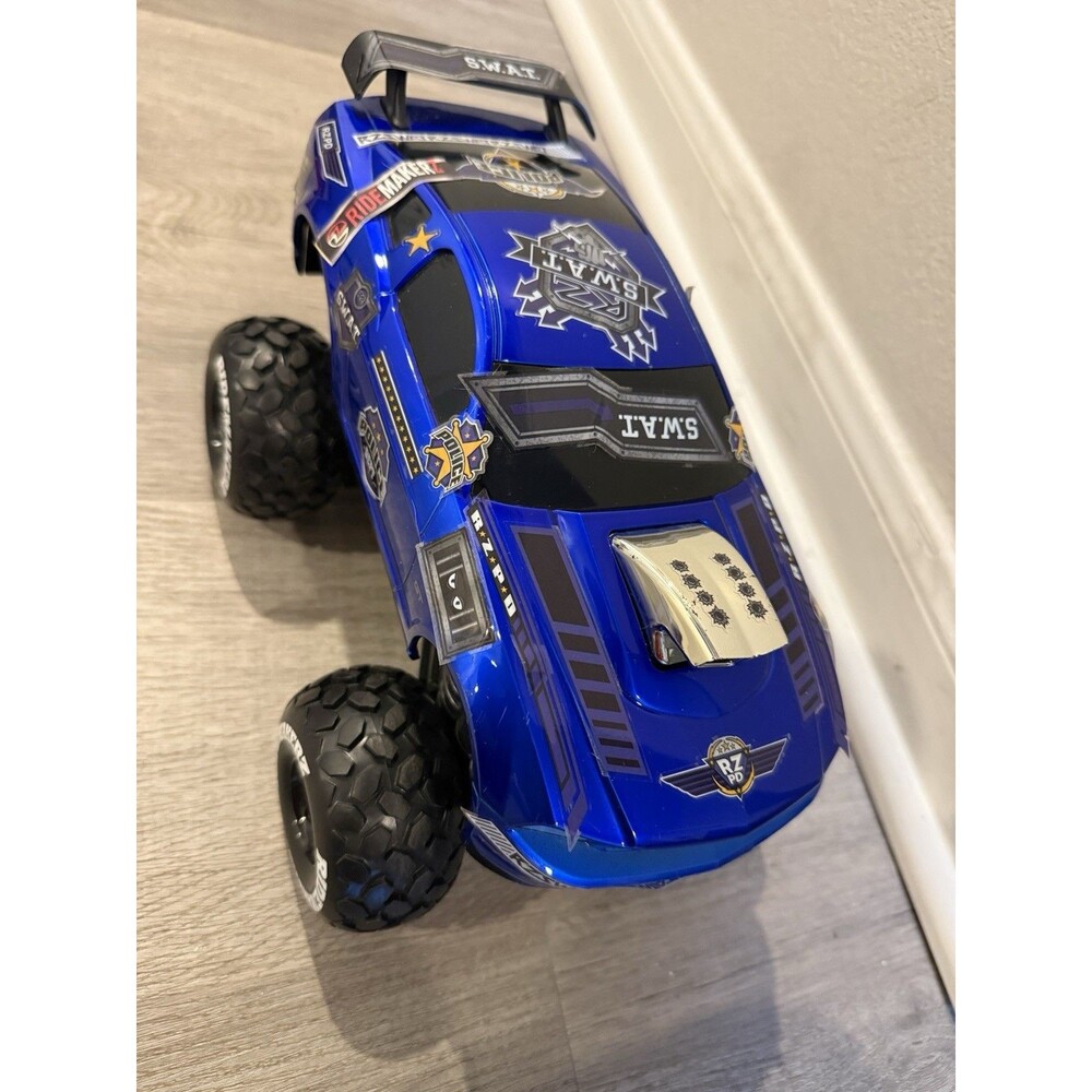 RZ Blitz Swat- R/C Monster Kit Kids Car Toy Blue Excellent Condition